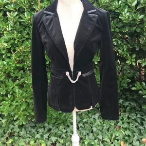 White House Black Market velvet blazer.